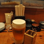 でんがな - ビールとお通し