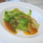 チャイナ - レタスオイスターソース炒め