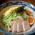 Suzume No Oyado - 冷やし野菜まぜ麺７５０円＋味玉１００円