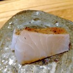 天ぷら たけうち - 山口の真魚鰹藁蒸し