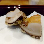 天ぷら たけうち - 熊本の原木椎茸と北海道のほたて