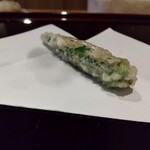 天ぷら たけうち - 朝採れオクラ