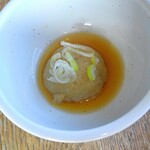 蕎麦家 - サービスで頂いた、揚げそばがき