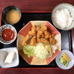 木馬亭 - ランチから揚げ定食