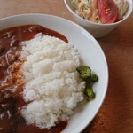 Ookinaki - 白老牛のハヤシライス(￥850)。
                        白老牛がとろけて美味しいです！