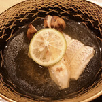 勢麟 - 真鯛と松茸のお碗