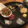 Yakitoriya Kokoro - おばんざい４種 【ごま豆腐と田楽みそ、さつま揚げのきんぴら、大根の一口おでん、蕪の千枚漬け】