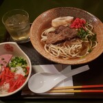 和食 うまみ 然 - ソーキそば＋ミニスパムめし2020.11.03