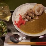 和食 うまみ 然 - ゴーヤのグリーンカレー（大盛り）2020.11.03