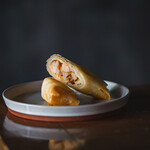Shrimp and lotus root spring rolls