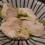 三葉洞 - お通し(サラダチキン バジル風味)(？円)