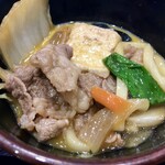 すき家 - 焼豆腐や白滝も入ってます。