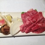 川湯温泉　冨士屋 - 熊野牛すき焼き 肉追加