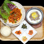 韓式韓式韓式烤豬五花肉&雪龍湯套餐