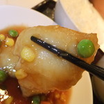 黄鶴 - 白身魚の甘酢あんかけのアップ　【　２０１２年７月　】