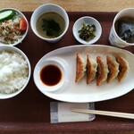 餃子の馬渡 - 黒豚餃子半定食