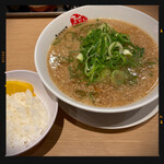 京都銀閣寺 ますたにラーメン - ラーメン並　サービスライス　830円