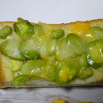 BOULANGERIE PANJA - クロックムッシュたっぷりのボローニャソーセージバジル香るそら豆と枝豆で！