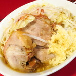 ラーメン二郎 - ラーメン小＋ニンニク多め＋白ネギ