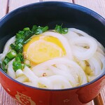 須崎食料品店 - うどん小230円 生玉子40円