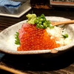 サ嘉ダチ - マグロすき身・カニ・イクラあい盛り650円 202011