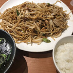 あぺたいと - ランチセット両面焼そば大