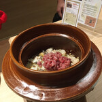 和牛 まつした 吟匠邸 - 鮑と三大和牛の贅沢土鍋ご飯