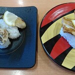 かっぱ寿司 - 蒸し牡蠣ガリバタ炙り＆のどぐろ塩炙り