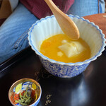 火鉢かふぇ 壽庵 - みかんぜんざい