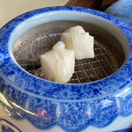 火鉢かふぇ 壽庵 - ぜんざいの焼き餅