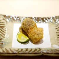 新ばし 星野 - 松茸フライ＋ウスター