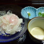 Akitaya 草庵 - お食事：あきたこまち麺　胡麻だれでいただく