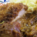 キッチン南海 - カツの断面