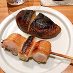 焼き鳥 とりら - しいたけが香ばしくて美味しい