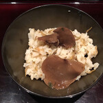 ろっかん - むきたけウロリご飯