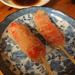 三吉橋フライ屋 - 赤ウィンナー