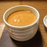 湖粋 - 赤海老の茶碗蒸し