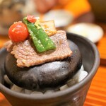 花包丁 大下 - 飛騨牛石焼