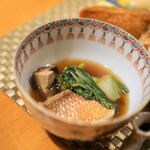 花包丁 大下 - 鯛の煮つけと土瓶蒸しも子供セットに付きました