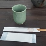 ダッタン蕎麦 寿庵 - おしぼり＆お茶