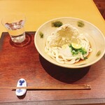 うどん伊予 - かしわ天ぶっかけうどん