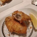 酒肴 新屋敷 - 生牡蠣のようなフライ