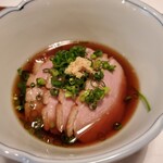 酒肴 新屋敷 - 合鴨とセリ　セリの根っこが最高に