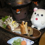 新免館 - 蟹すき：秋の七茸・蟹