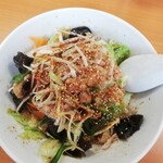 福照飯店 - 油刀削麺￥780　サテライトアングル