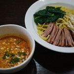 Maraya - 担々つけ麺、残ったスープにご飯を入れリゾットで〆るのがおすすめ！！