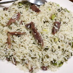 HAFEZ - バガリポロウ（１～２人分，そら豆，ハーブ，ラム肉のピラフ）"Baghali polo (Steam cooked rice mixed with broad beans boiled lamb & herbs) "