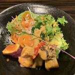 彩懐石　東浦和高砂 - 野菜ドレッシングと味噌ドレッシングがある。どちらも美味。