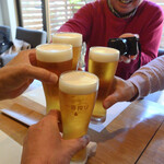 まるもと - 一年ぶりの再会を祝して乾杯♪