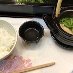 伊勢屋 - 土瓶蒸しの汁をご飯にかけて食べると美味しい！